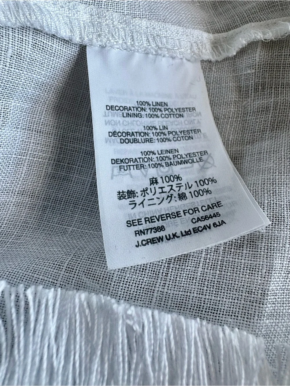 J. Crew breezy linen